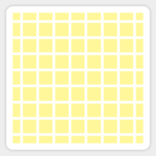 Retro style yellow check 2 Sticker